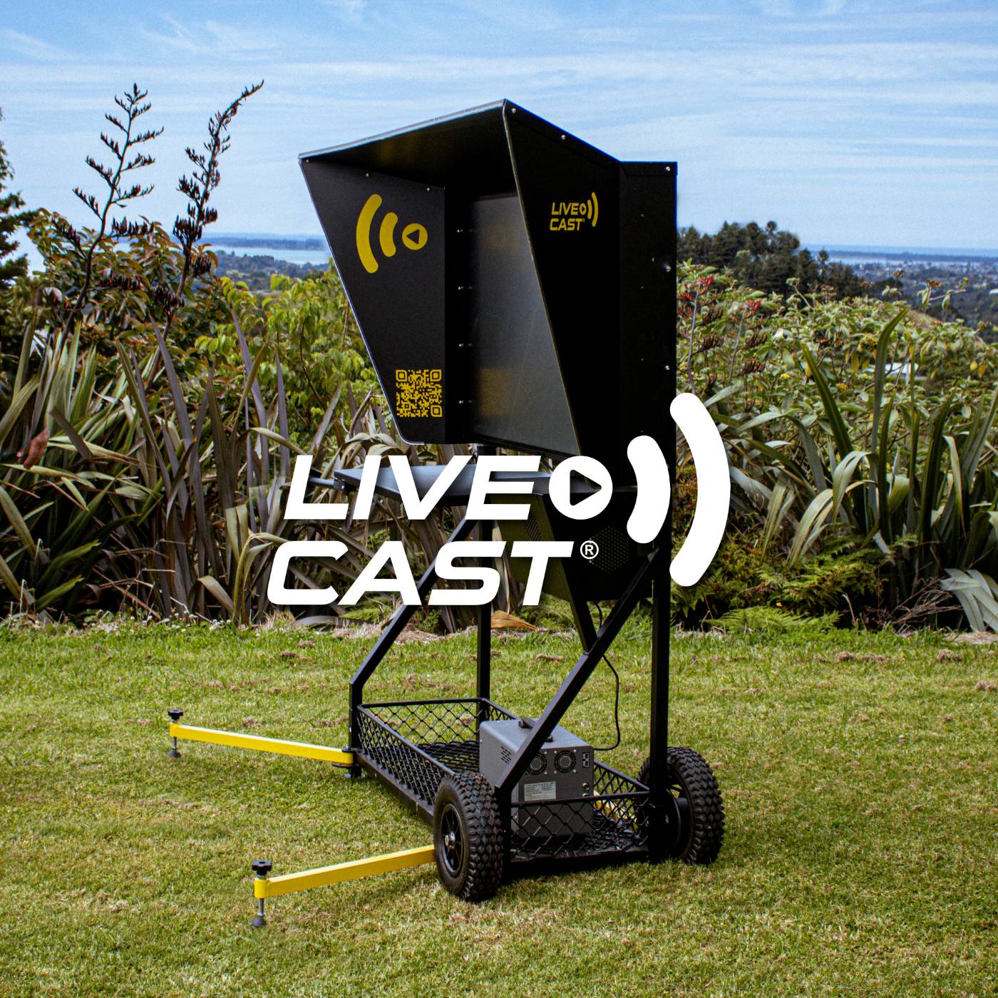 Live Cast Screen, main hero image with logo