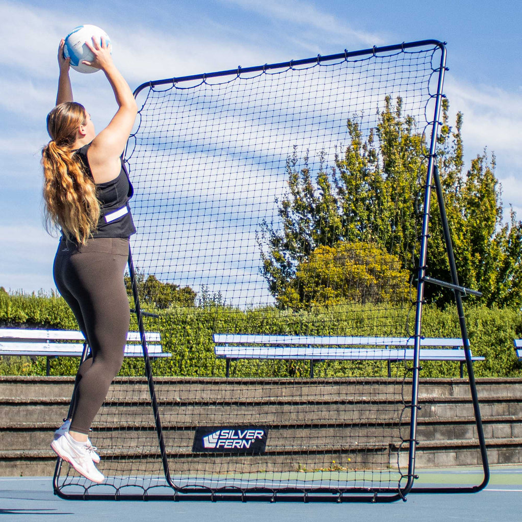 Rebounder Net + Netball Weighted Pass Trainer